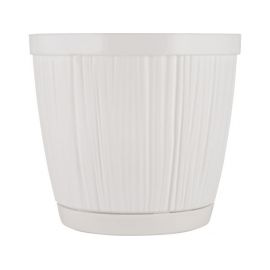 Горшок для цветов с прикорневым поливом, 1,8 л., Barcelona, белый, InGreen, фото 