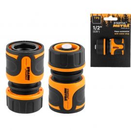 Муфта быстросъемная 1/2"(5/8") с автостоп. STARTUL METSA (ST6013-06-1/2), фото 