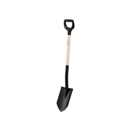 Лопата штыковая с дер. черенком Solid FISKARS, фото 