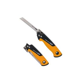 Пила универсальная складная PowerTooth 150мм 2 лезвия FISKARS, фото 