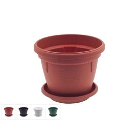 Кашпо с поддоном Gerber (Гербера) d-30 cм, DRINA, фото 