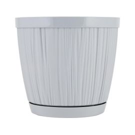 Горшок для цветов с прикорневым поливом, 1,8 л., Barcelona, утренний туман, InGreen, фото 