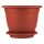 Горшок для цветов с подставкой, 2,9 л., Борнео, терракотовый, InGreen, фото 