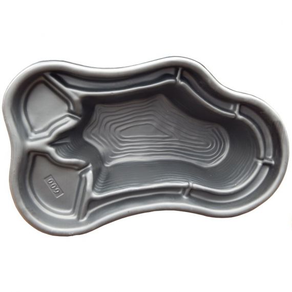 Пруд пластиковый, садовый, 600л, Объем пруда, л: 600, Цвет пруда: черный, фото , изображение 5