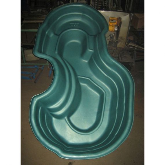 Пруд пластиковый, садовый 640 л, Объем пруда, л: 640, Цвет пруда: зеленый, фото , изображение 2