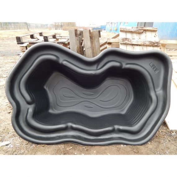 Пруд пластиковый, садовый, 750 л, Россия, Объем пруда, л: 750, Цвет пруда: черный, фото , изображение 2