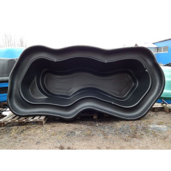 Пруд пластиковый 3750 литров черный, Объем пруда, л: 3750, Цвет пруда: черный, фото , изображение 2