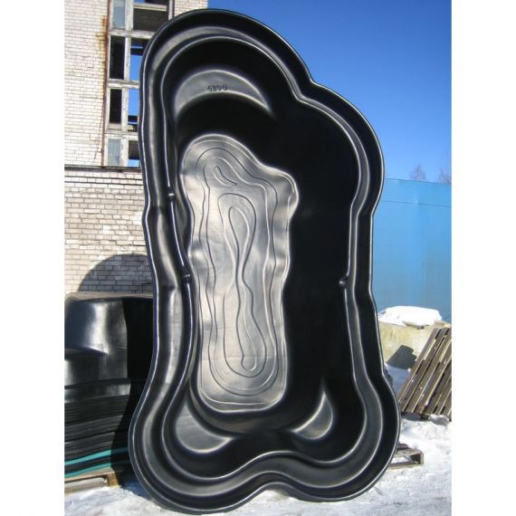 Пруд пластиковый, садовый, 4200 л, Россия, Объем пруда, л: 4200, Цвет пруда: черный, фото , изображение 5