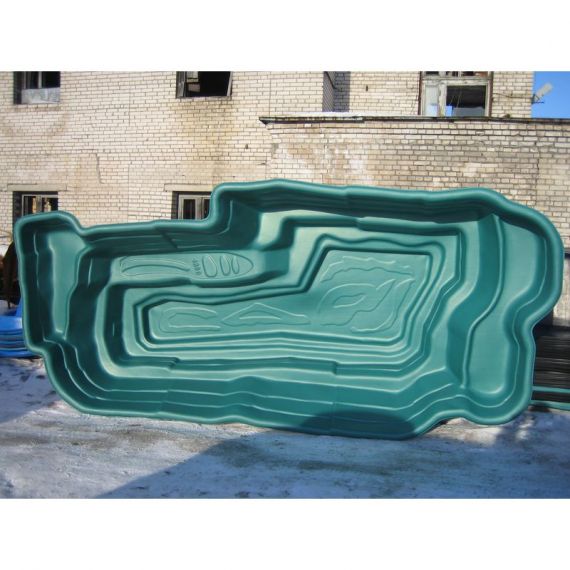 Пруд пластиковый, садовый, 4800л, Россия, Объем пруда, л: 4800, Цвет пруда: зеленый, фото , изображение 2