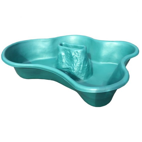 Пруд пластиковый, садовый, Вулкан, 1300л.  Россия, Объем пруда, л: 1300, Цвет пруда: зеленый, фото , изображение 5