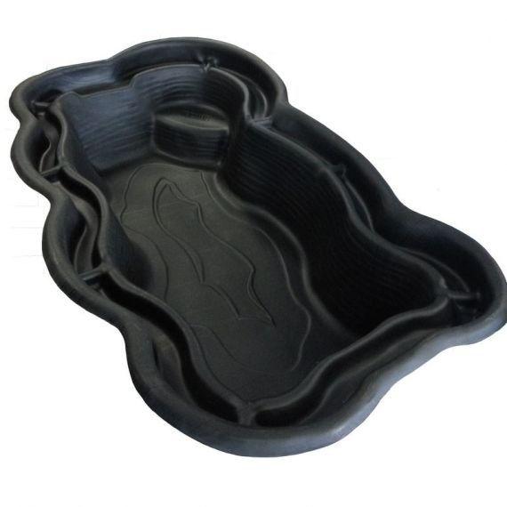 Пруд пластиковый, садовый, 1400 л, Россия, Объем пруда, л: 1400, Цвет пруда: черный, фото , изображение 3