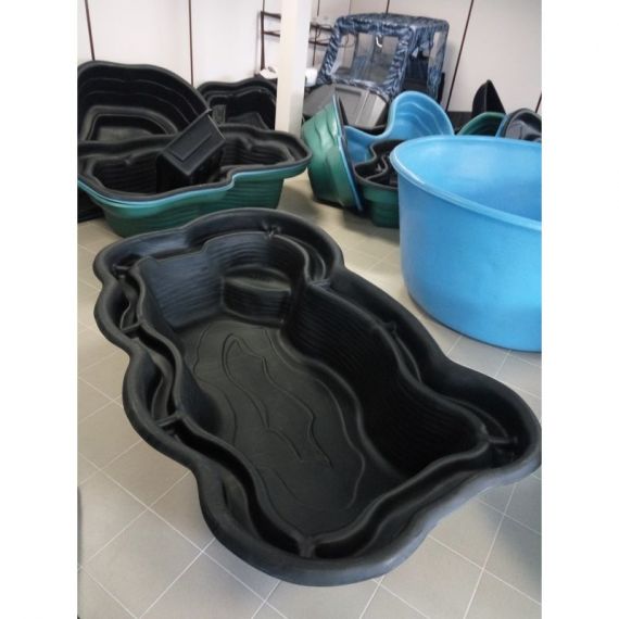 Пруд пластиковый, садовый, 1400 л, Россия, Объем пруда, л: 1400, Цвет пруда: черный, фото , изображение 4