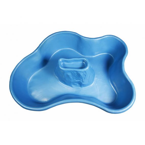 Пруд пластиковый, садовый, Вулкан, 1300л.  Россия, Объем пруда, л: 1300, Цвет пруда: синий, фото , изображение 3