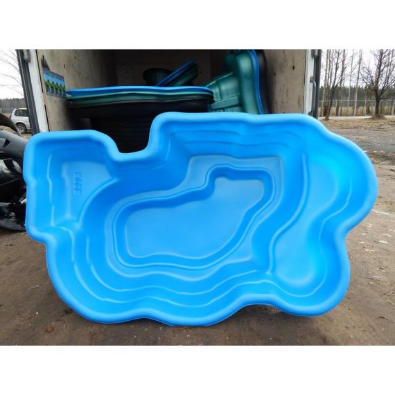 Пруд пластиковый, садовый, 900 л, Россия, Объем пруда, л: 900, Цвет пруда: синий, фото , изображение 3