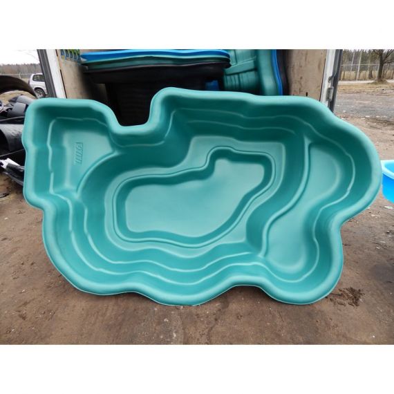 Пруд пластиковый, садовый, 900 л, Россия, Объем пруда, л: 900, Цвет пруда: зеленый, фото , изображение 3