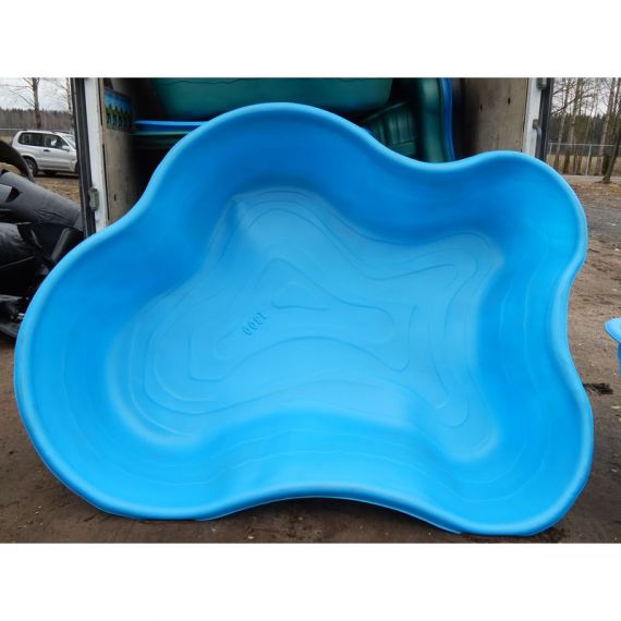 Пруд пластиковый, садовый, 1300 л, Россия, Объем пруда, л: 1300, Цвет пруда: синий, фото , изображение 2