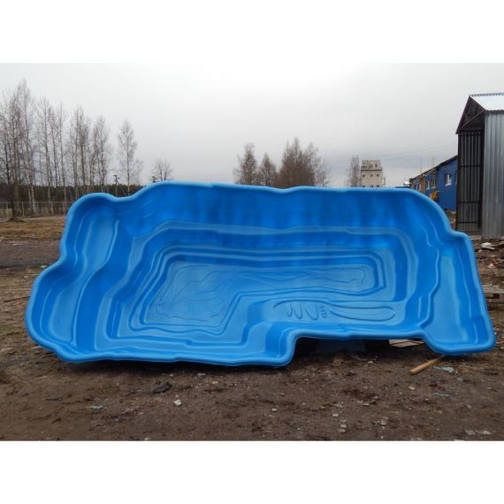 Пруд пластиковый, садовый, 4800л, Россия, Объем пруда, л: 4800, Цвет пруда: синий, фото , изображение 5