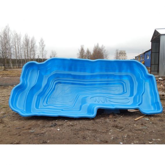 Пруд пластиковый, садовый, 4800л, Россия, Объем пруда, л: 4800, Цвет пруда: синий, фото , изображение 3