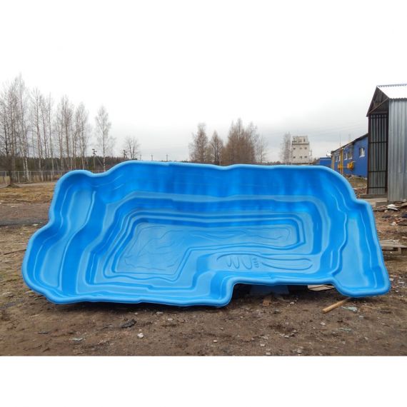 Пруд пластиковый, садовый, 4800л, Россия, Объем пруда, л: 4800, Цвет пруда: синий, фото , изображение 2