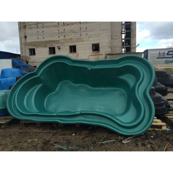 Пруд пластиковый, садовый, 4200 л, Россия, Объем пруда, л: 4200, Цвет пруда: зеленый, фото , изображение 4