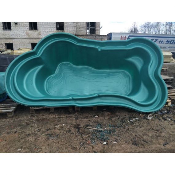 Пруд пластиковый, садовый, 4200 л, Россия, Объем пруда, л: 4200, Цвет пруда: зеленый, фото , изображение 2
