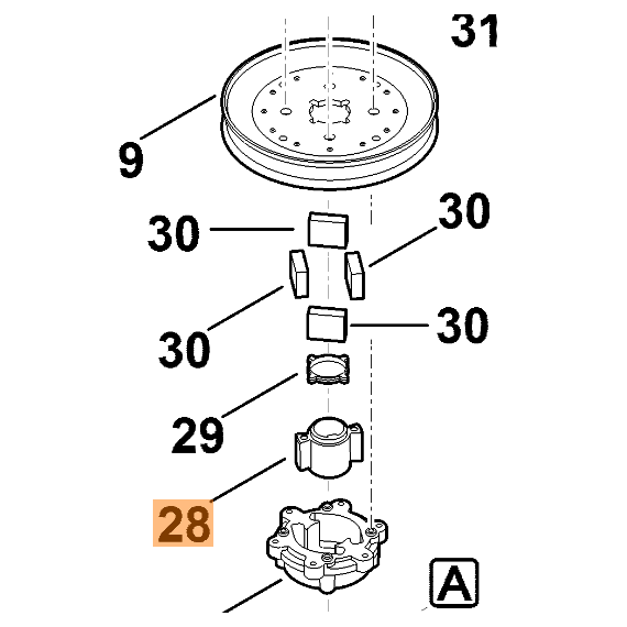 Поводок привод ножа RT 4082, 5112 Z, 6112С, MR 4082 Stihl, Viking, фото , изображение 2