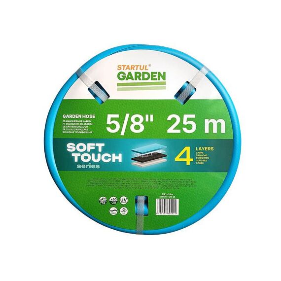 Шланг поливочный 5/8" 25м STARTUL GARDEN SOFT TOUCH (ST6040-5/8-25), фото 