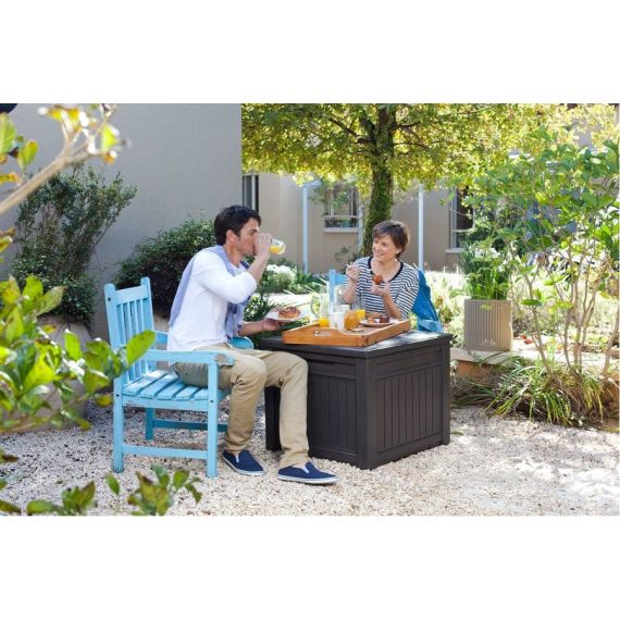 Квадратный сундук-столик Cube Wood Keter, фото , изображение 3